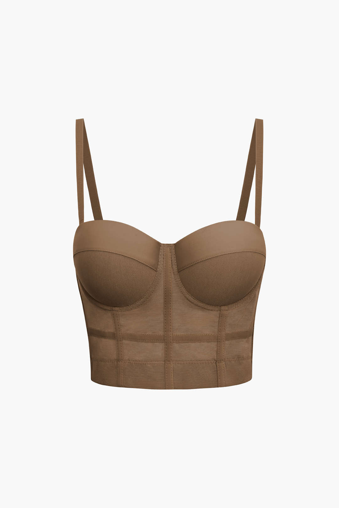 Mesh-Bustier-Top mit passendem Unterwäscheset