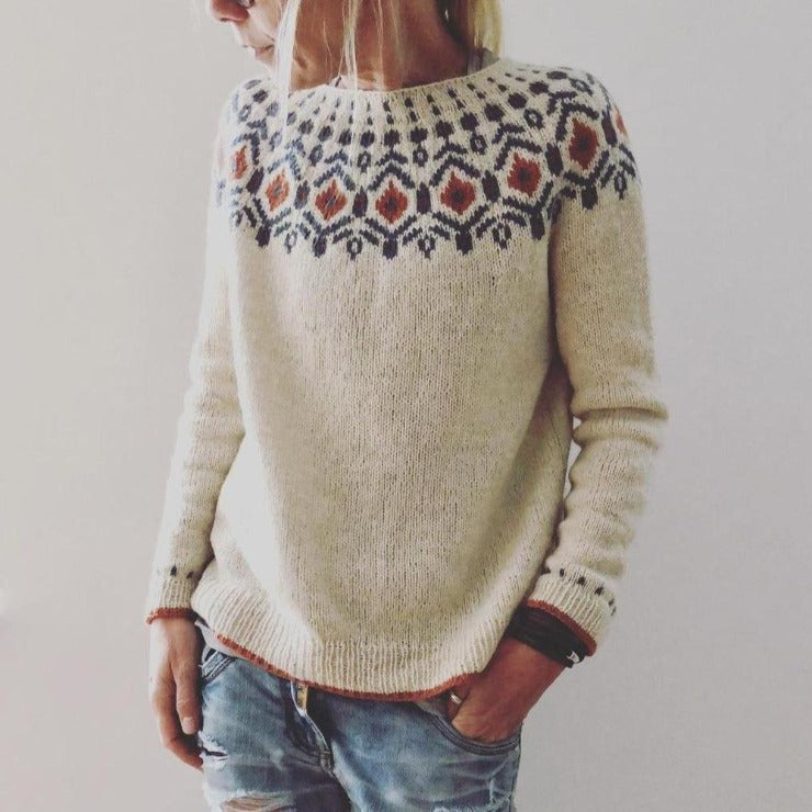 Handgefertigter Exklusiv-Strickpullover