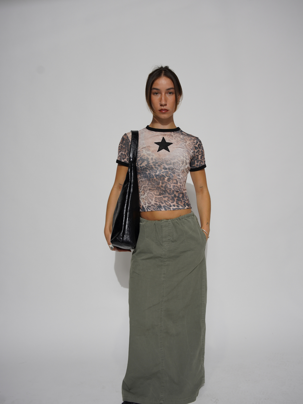 Vintage-inspirierte, abgenutzte Ledertasche