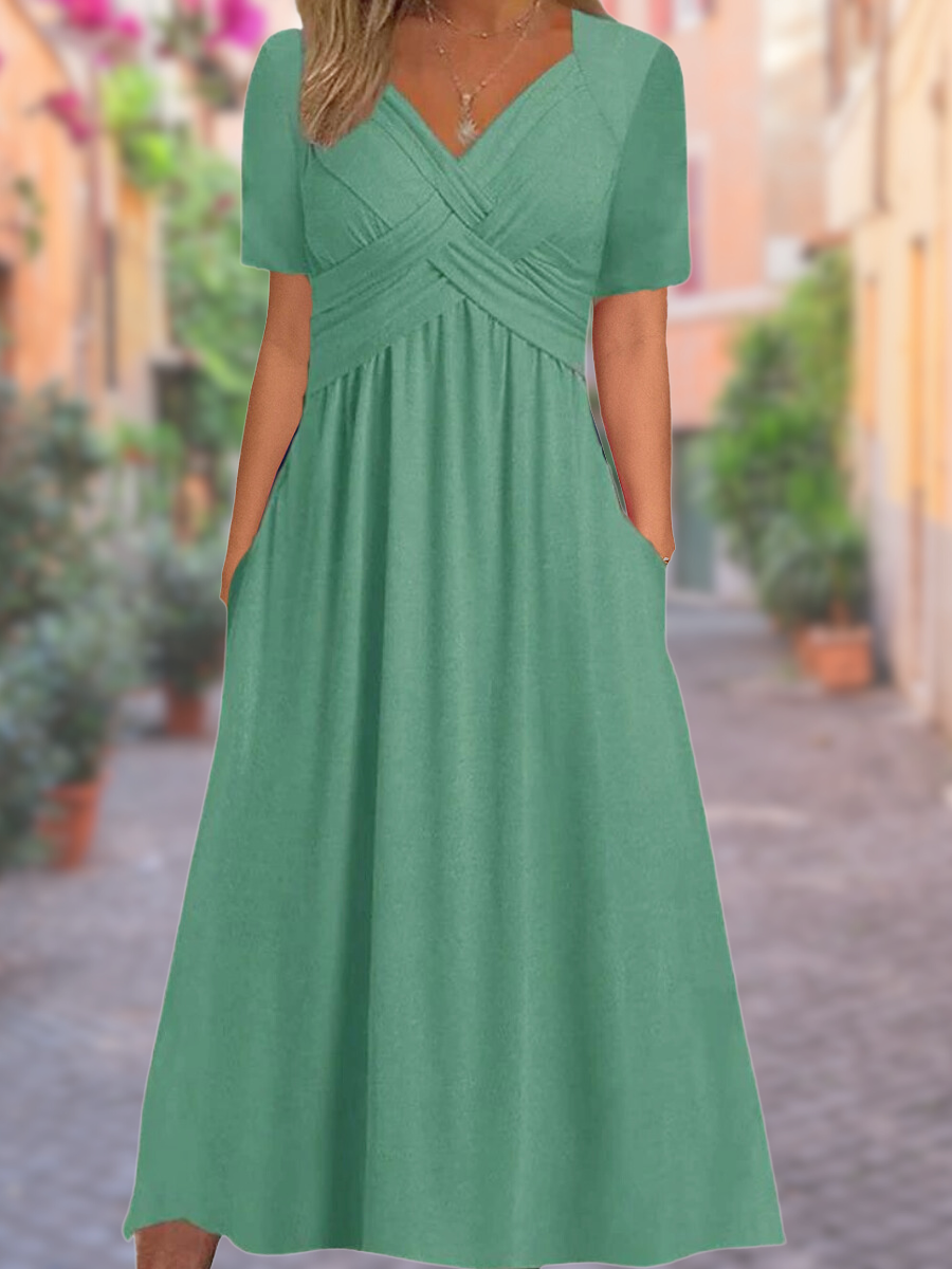 Selby Sommer Maxikleid mit Ausschnitt-Design