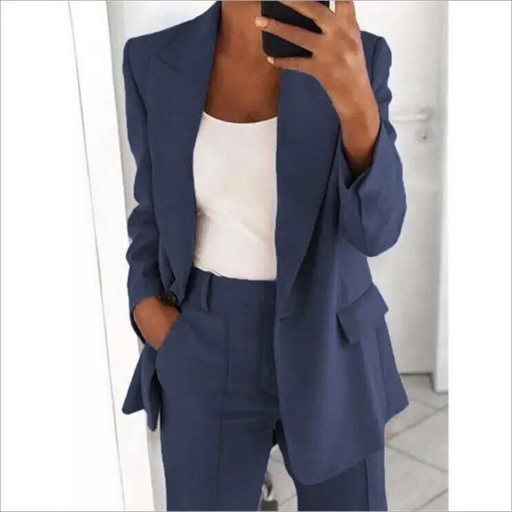 Set mit weitem Blazer und Hose