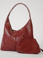 Vintage-inspirierte, abgenutzte Ledertasche