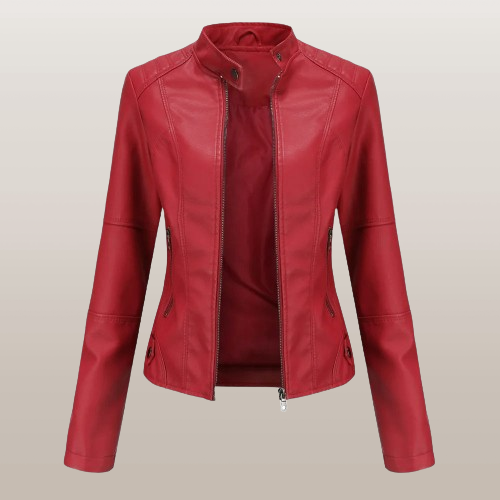 Modische Damen Zip-Jacke