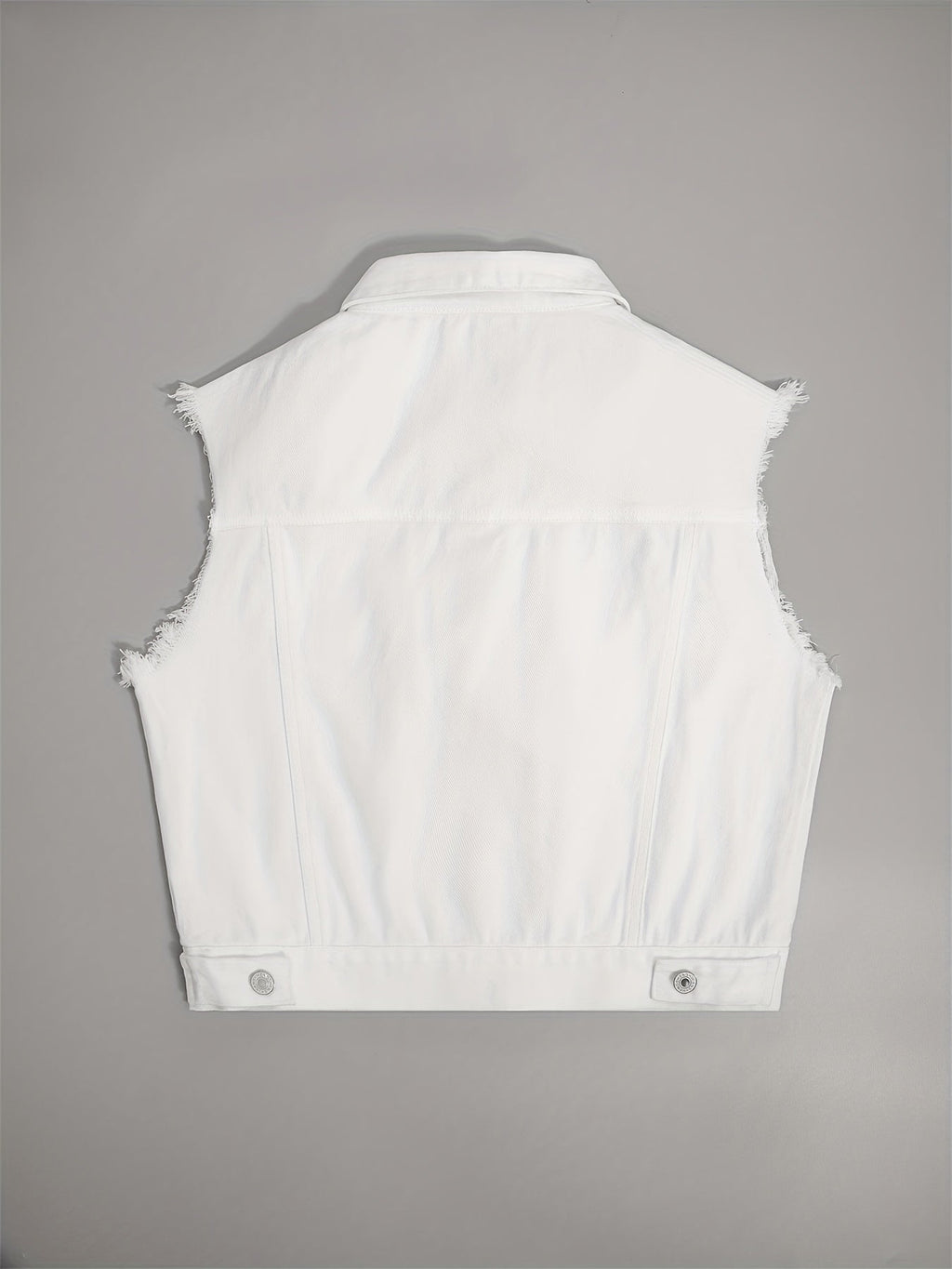 Johanna - Ärmellose Denimjacke mit praktischen Klappentaschen