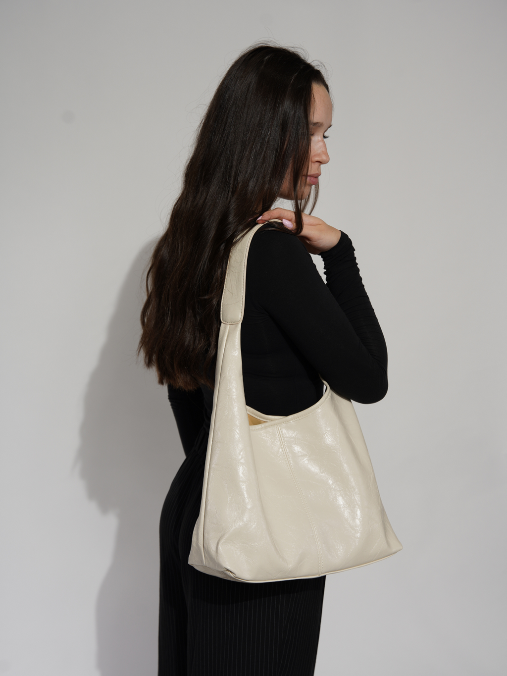 Vintage-inspirierte, abgenutzte Ledertasche