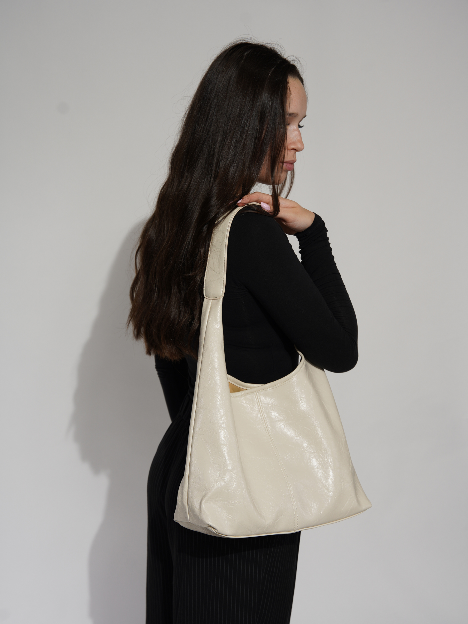 Vintage-inspirierte, abgenutzte Ledertasche