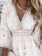 Ibiza-inspiriertes Boho-Kleid