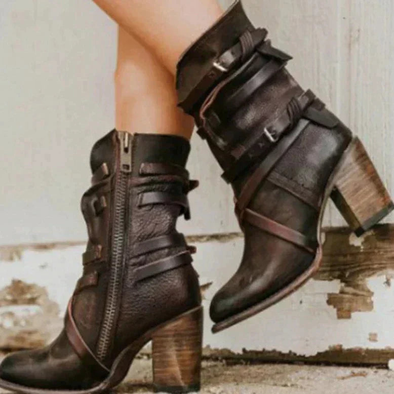 Vintage-Inspirierte Damenstiefel