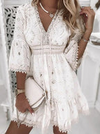 Ibiza-inspiriertes Boho-Kleid