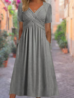 Selby Sommer Maxikleid mit Ausschnitt-Design