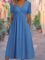 Selby Sommer Maxikleid mit Ausschnitt-Design