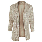 Glitzernde Pailletten-Blazer-Weste