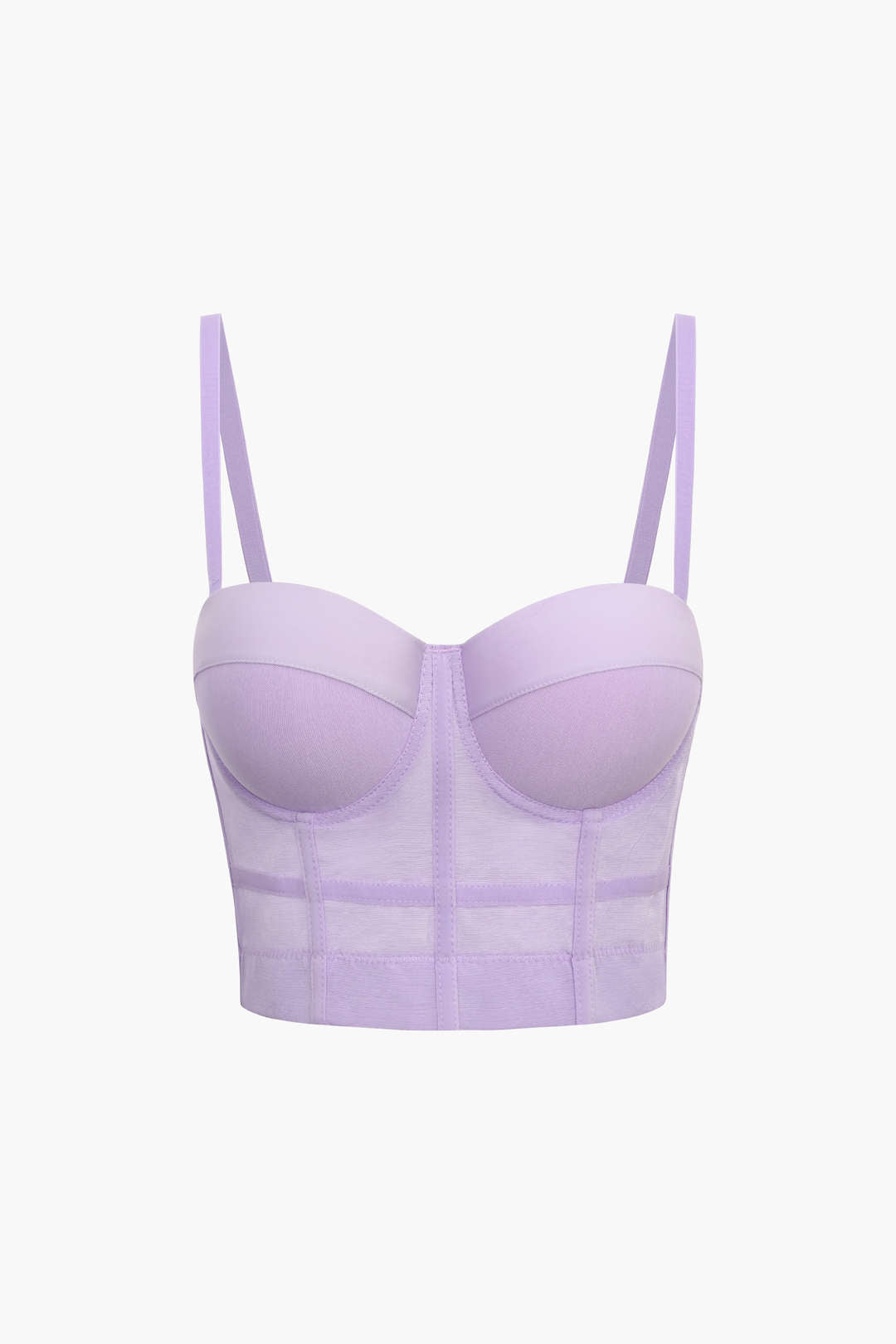 Mesh-Bustier-Top mit passendem Unterwäscheset