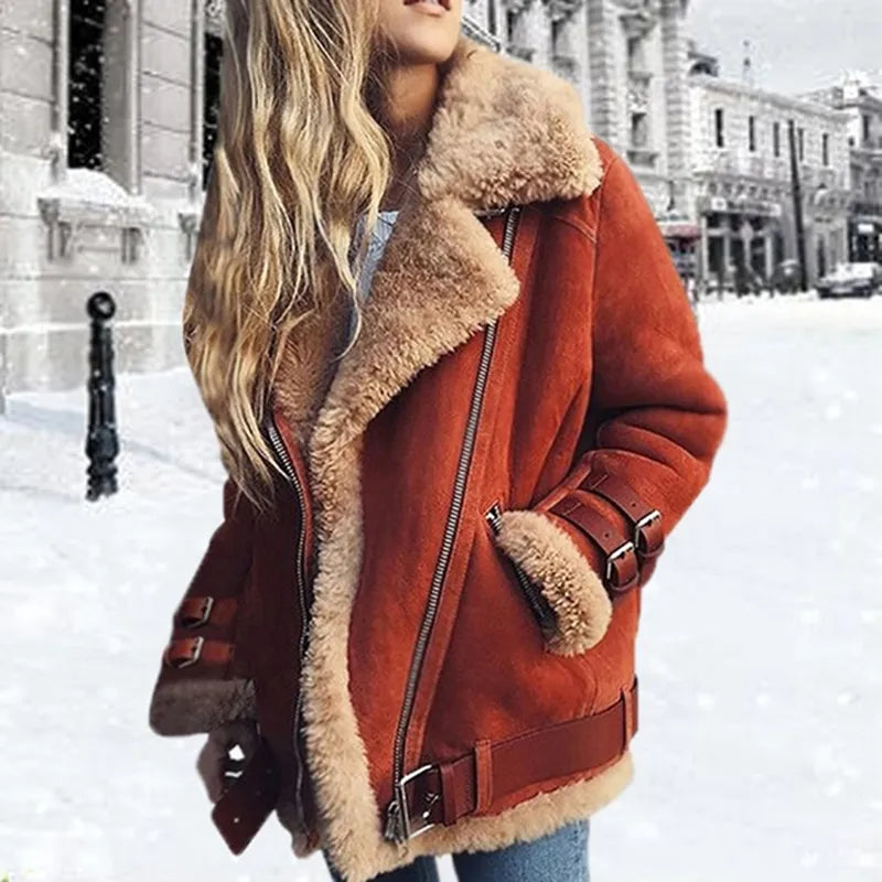 Stylische Jacke mit modernen Schnallen-Elementen