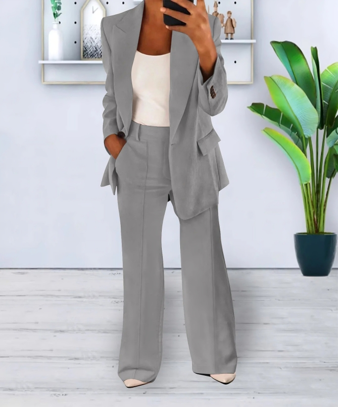 Set mit weitem Blazer und Hose