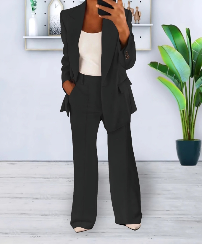 Set mit weitem Blazer und Hose