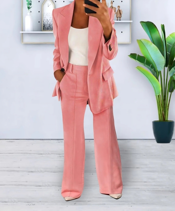Set mit weitem Blazer und Hose